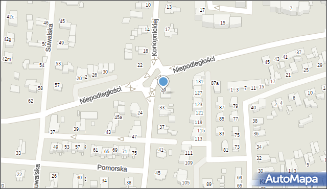 Elbląg, Konopnickiej Marii, 31, mapa Elbląga