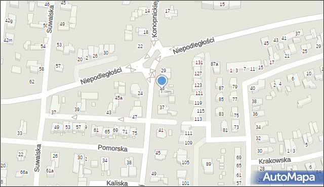 Elbląg, Konopnickiej Marii, 35, mapa Elbląga