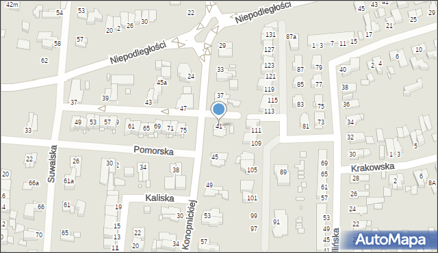 Elbląg, Konopnickiej Marii, 41, mapa Elbląga