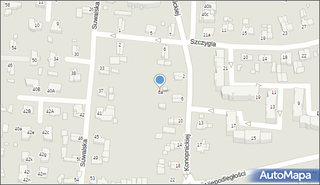 Elbląg, Konopnickiej Marii, 6a, mapa Elbląga