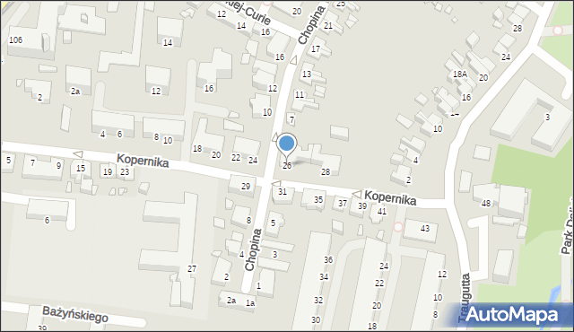 Elbląg, Kopernika Mikołaja, 26, mapa Elbląga