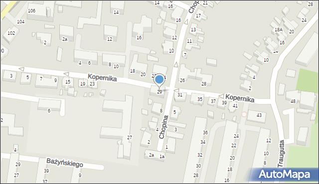 Elbląg, Kopernika Mikołaja, 29, mapa Elbląga