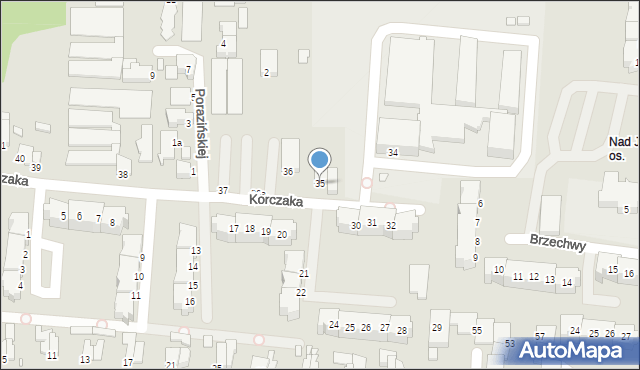 Elbląg, Korczaka Janusza, 35, mapa Elbląga