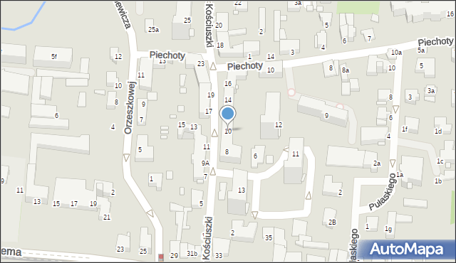 Elbląg, Kościuszki Tadeusza, gen., 10, mapa Elbląga