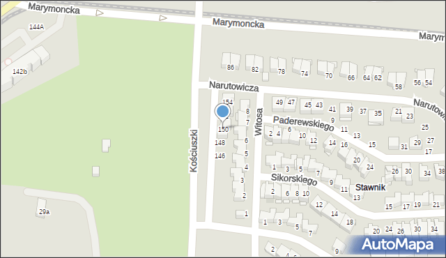 Elbląg, Kościuszki Tadeusza, gen., 150, mapa Elbląga