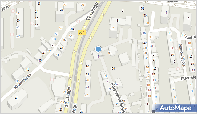 Elbląg, Kosynierów Gdyńskich, 4, mapa Elbląga