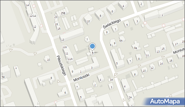 Ełk, Konopnickiej Marii, 5, mapa Ełku