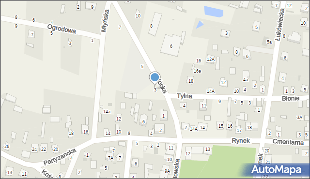 Firlej, Kocka, 3, mapa Firlej