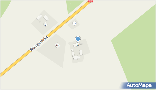 Frank, Kociewska, 10, mapa Frank