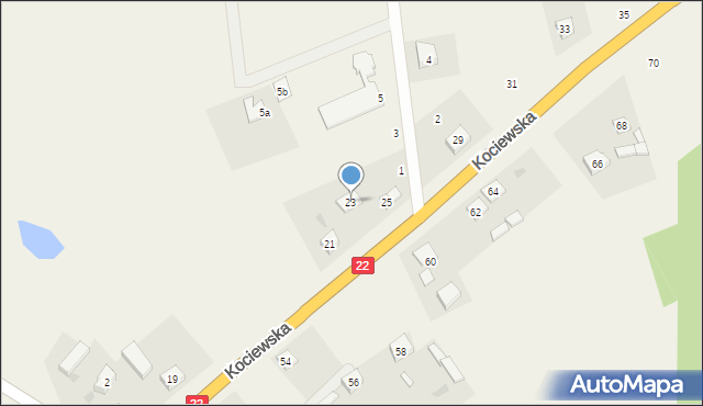 Frank, Kociewska, 23, mapa Frank