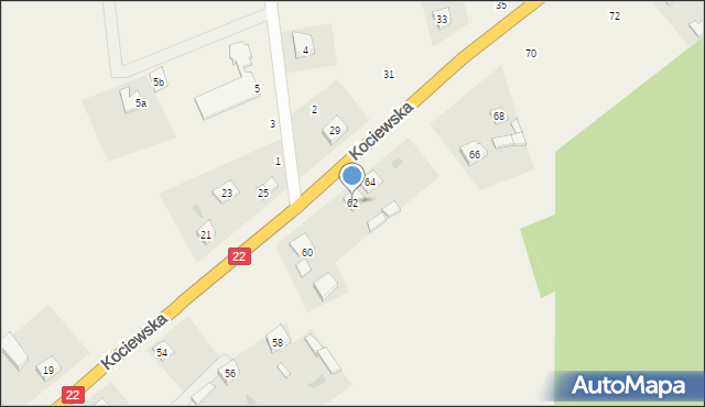 Frank, Kociewska, 62, mapa Frank