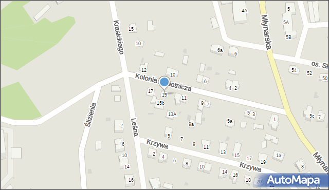 Frombork, Kolonia Robotnicza, 15, mapa Frombork