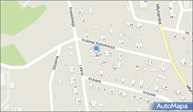 Frombork, Kolonia Robotnicza, 15b, mapa Frombork