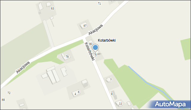 Gaj, Kotarbówki, 3, mapa Gaj