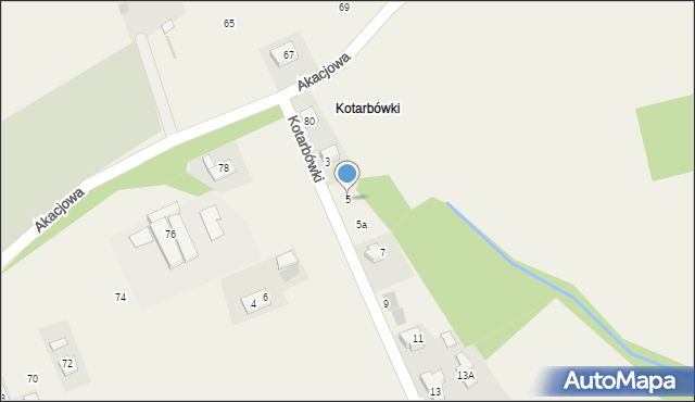 Gaj, Kotarbówki, 5, mapa Gaj