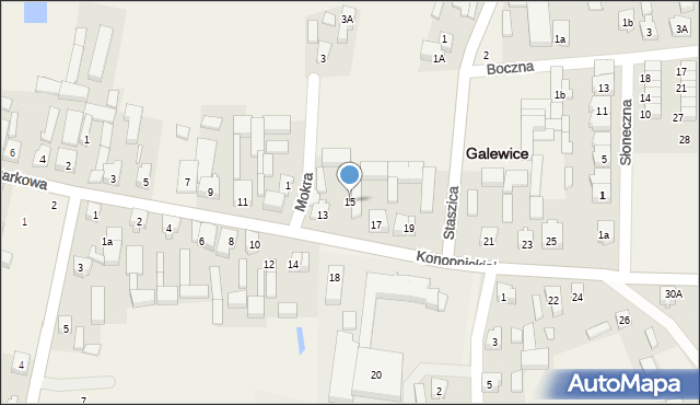 Galewice, Konopnickiej Marii, 15, mapa Galewice