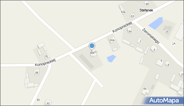 Galewice, Konopnickiej Marii, 92b, mapa Galewice