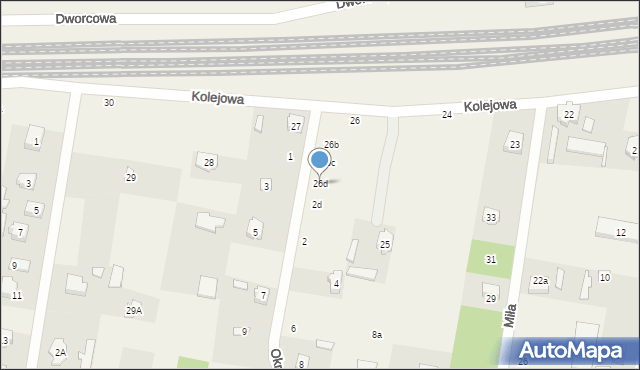 Gałków Mały, Kolejowa, 26d, mapa Gałków Mały