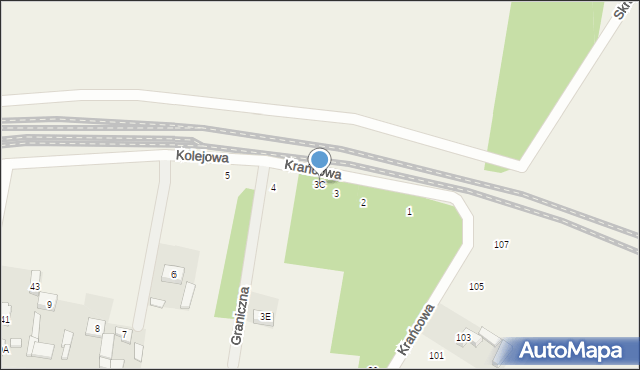 Gałków Mały, Kolejowa, 3C, mapa Gałków Mały