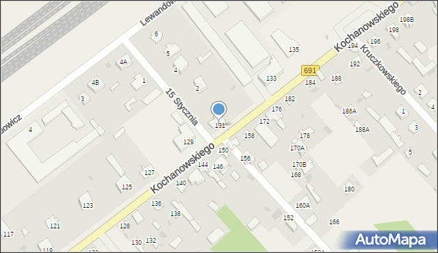 Garbatka-Letnisko, Kochanowskiego Jana, 131, mapa Garbatka-Letnisko