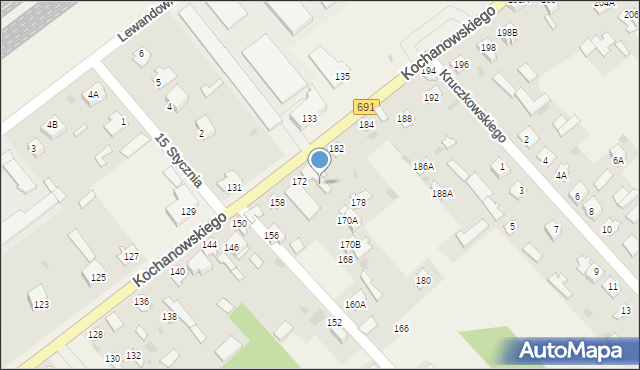 Garbatka-Letnisko, Kochanowskiego Jana, 174a, mapa Garbatka-Letnisko