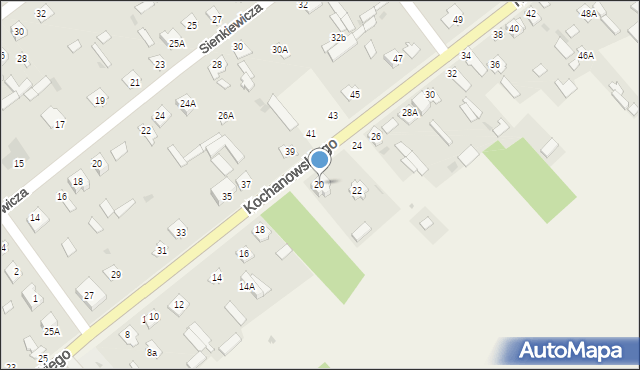Garbatka-Letnisko, Kochanowskiego Jana, 20, mapa Garbatka-Letnisko