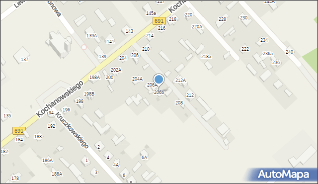 Garbatka-Letnisko, Kochanowskiego Jana, 206b, mapa Garbatka-Letnisko