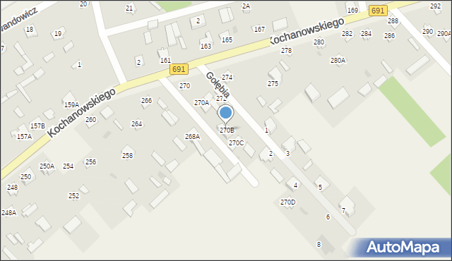 Garbatka-Letnisko, Kochanowskiego Jana, 270B, mapa Garbatka-Letnisko