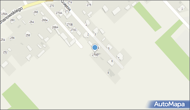 Garbatka-Letnisko, Kochanowskiego Jana, 270D, mapa Garbatka-Letnisko