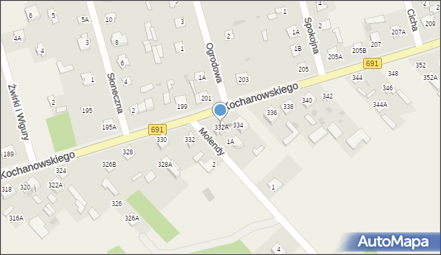 Garbatka-Letnisko, Kochanowskiego Jana, 332A, mapa Garbatka-Letnisko