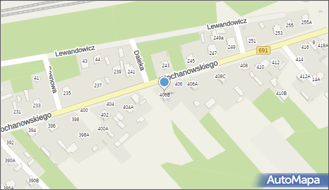 Garbatka-Letnisko, Kochanowskiego Jana, 406B, mapa Garbatka-Letnisko