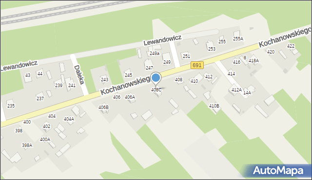 Garbatka-Letnisko, Kochanowskiego Jana, 408C, mapa Garbatka-Letnisko