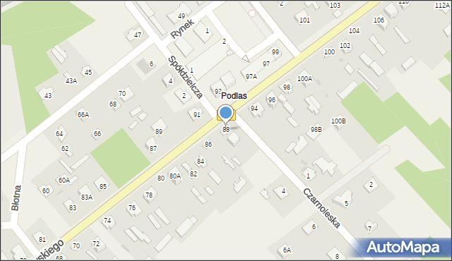 Garbatka-Letnisko, Kochanowskiego Jana, 88, mapa Garbatka-Letnisko