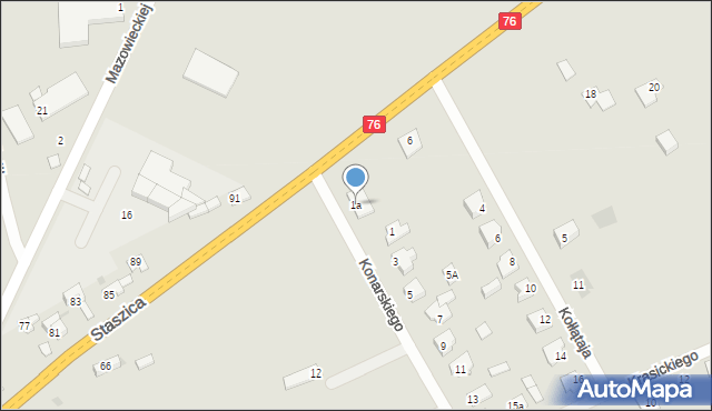 Garwolin, Konarskiego Stanisława, ks., 1a, mapa Garwolin