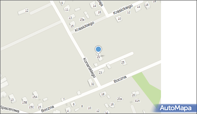 Garwolin, Konarskiego Stanisława, ks., 21, mapa Garwolin