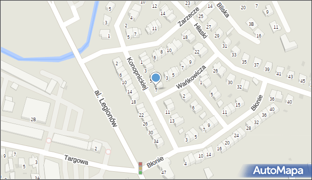 Garwolin, Konopnickiej Marii, 7, mapa Garwolin