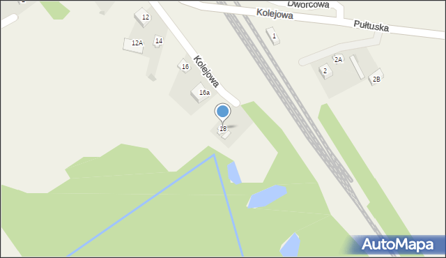 Gąsocin, Kolejowa, 18, mapa Gąsocin