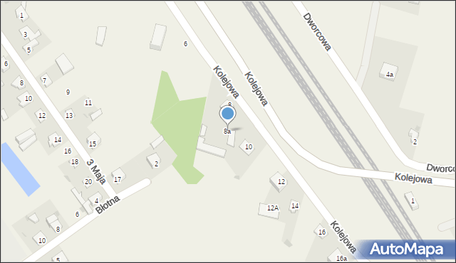 Gąsocin, Kolejowa, 8a, mapa Gąsocin