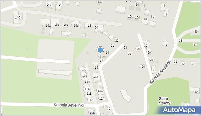 Gdańsk, Kolonia Anielinki, 18, mapa Gdańska