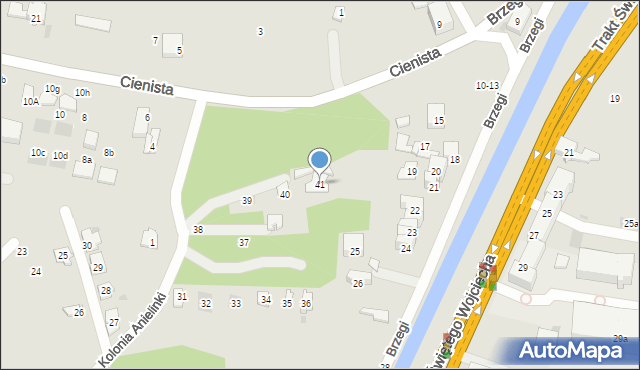 Gdańsk, Kolonia Anielinki, 41, mapa Gdańska