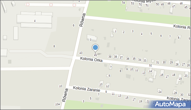 Gdańsk, Kolonia Orka, 41, mapa Gdańska