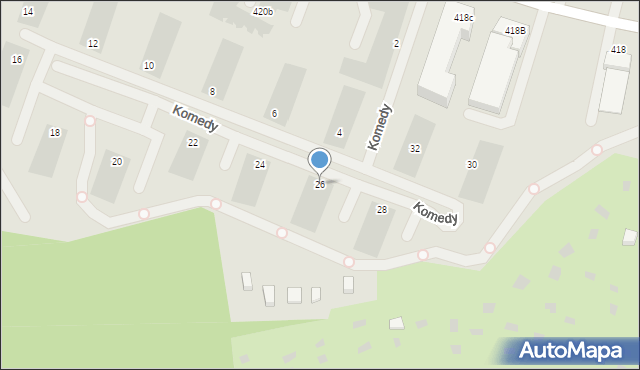 Gdańsk, Komedy Krzysztofa, 26, mapa Gdańska