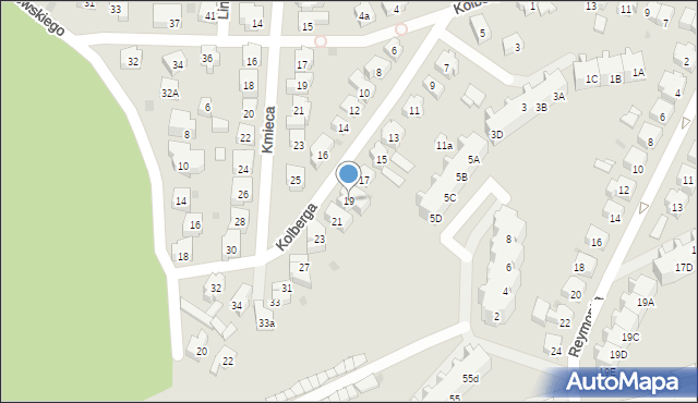 Gdańsk, Kolberga Oskara, 19, mapa Gdańska