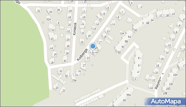 Gdańsk, Kolberga Oskara, 21, mapa Gdańska