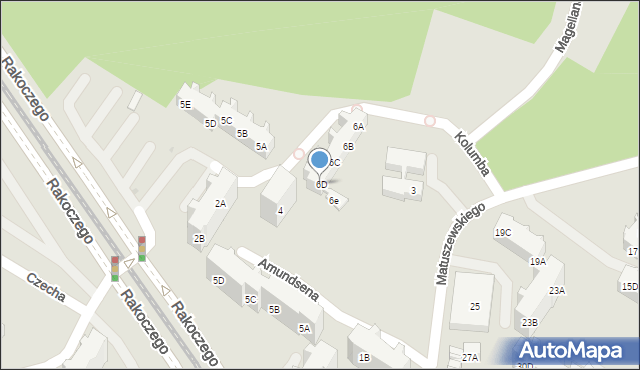 Gdańsk, Kolumba Krzysztofa, 6D, mapa Gdańska