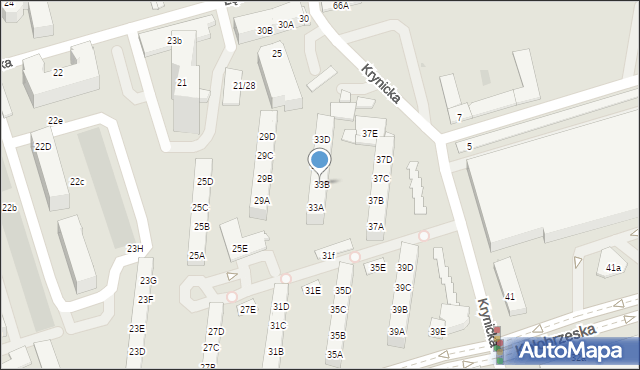 Gdańsk, Kołobrzeska, 33B, mapa Gdańska