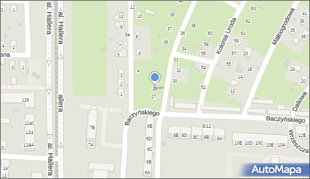 Gdańsk, Kolonia Uroda, 29, mapa Gdańska