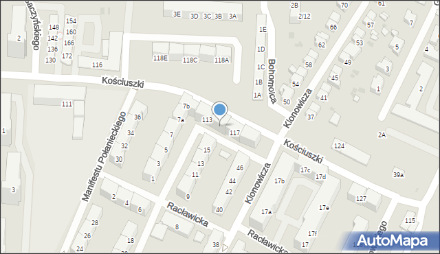 Gdańsk, Kościuszki Tadeusza, gen., 115, mapa Gdańska