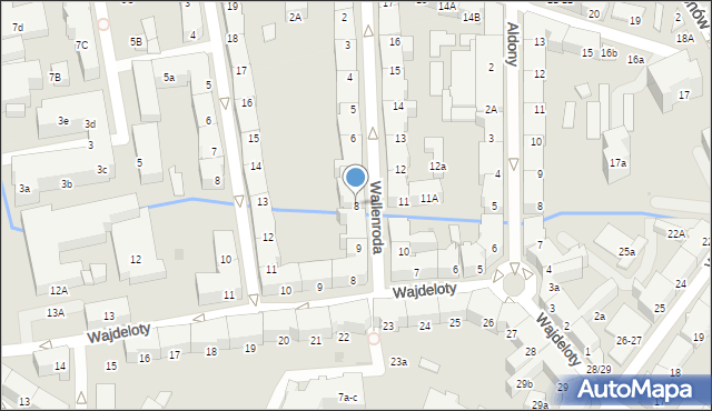 Gdańsk, Konrada Wallenroda, 8, mapa Gdańska