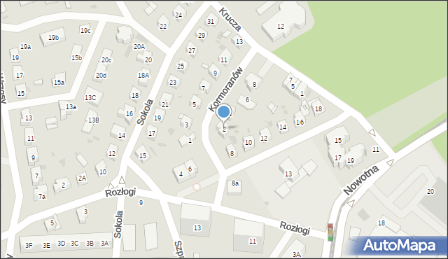 Gdańsk, Kormoranów, 2, mapa Gdańska